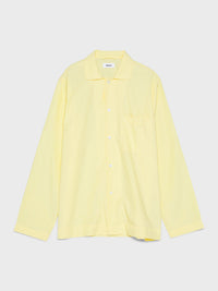 Tekla - Poplin Pyjamas Shirt in Lemonade