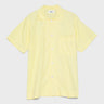 Tekla - Poplin Pyjamas Short Sleeve Shirt in Lemonade