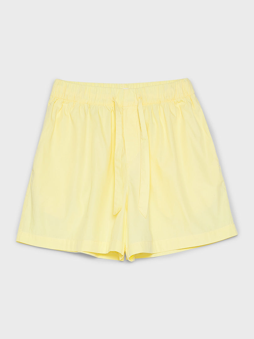 Tekla - Poplin Pyjamas Shorts in Lemonade