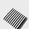 Tekla - Bath Towel in Black Stripes