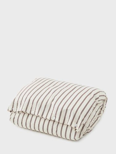 Tekla - Percale Duvet Cover in Hopper Stripes