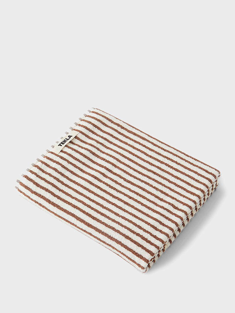 Tekla - Bath Towel in Kodiak Stripes