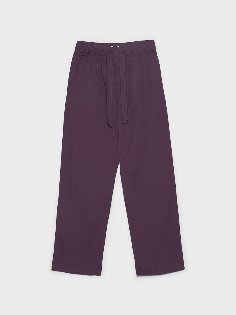Tekla - Poplin Pyjamas Pants in Damson