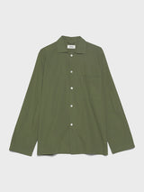 Tekla - Poplin Pyjamas Shirt in Willow