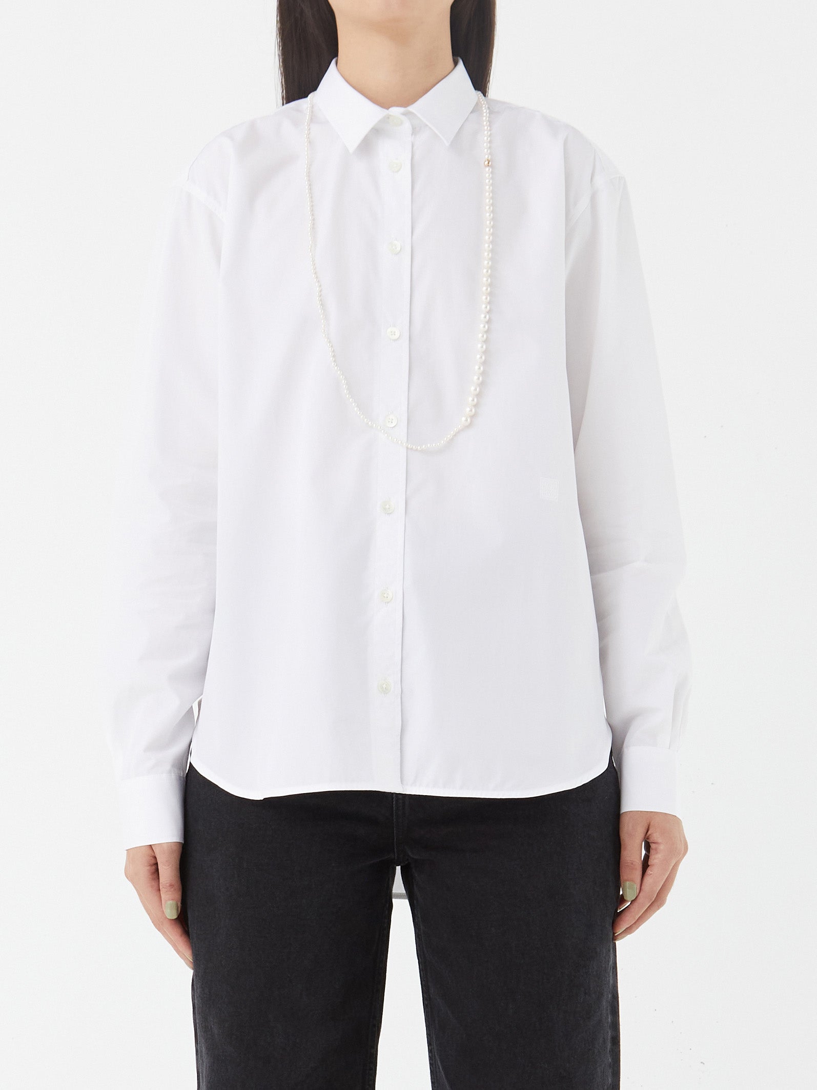 TOTEME - Signature Cotton Shirt in White
