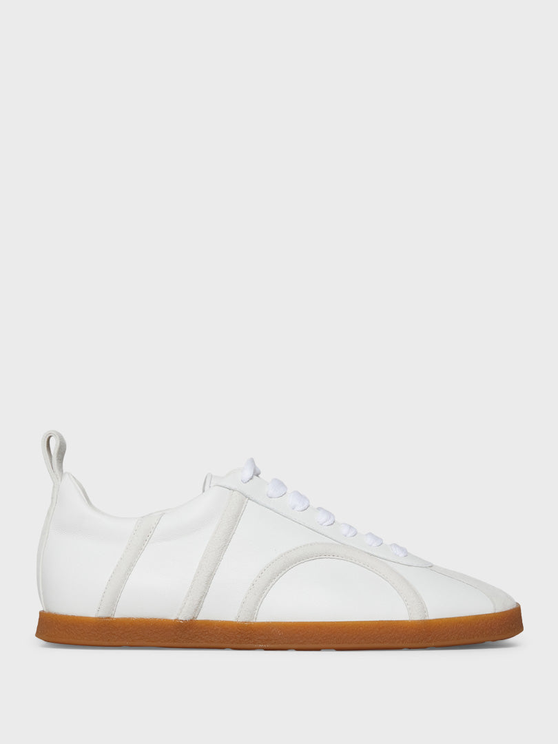 TOTEME - The Leather Sneaker in Off White