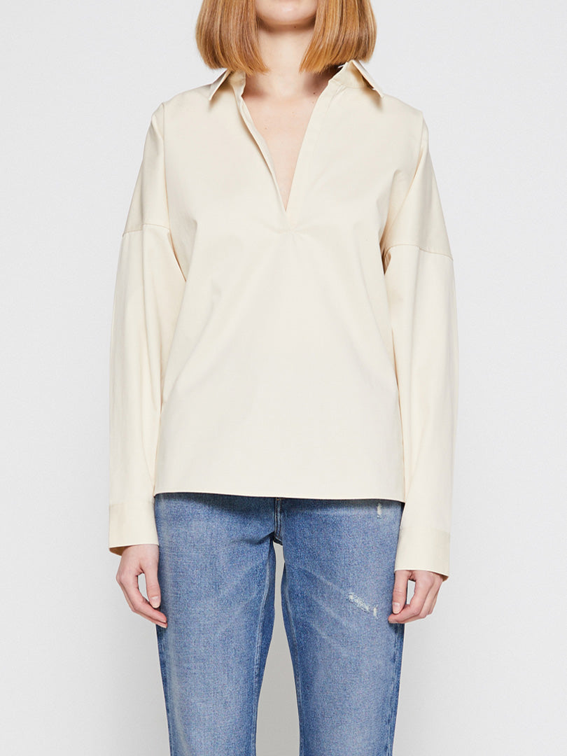 TOTEME - Washed Cotton Shirt in Sand