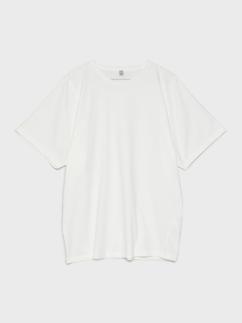 Totéme - Oversized Cotton T-shirt in Off-White