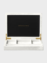 Sophie Bille Brahe - Trésor Velvet Jewelry Box in White