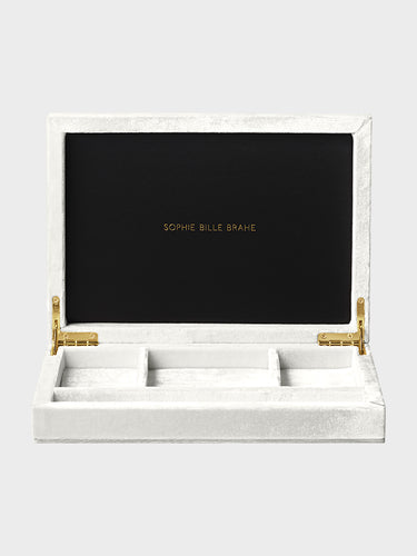 Sophie Bille Brahe - Trésor Velvet Jewelry Box in White