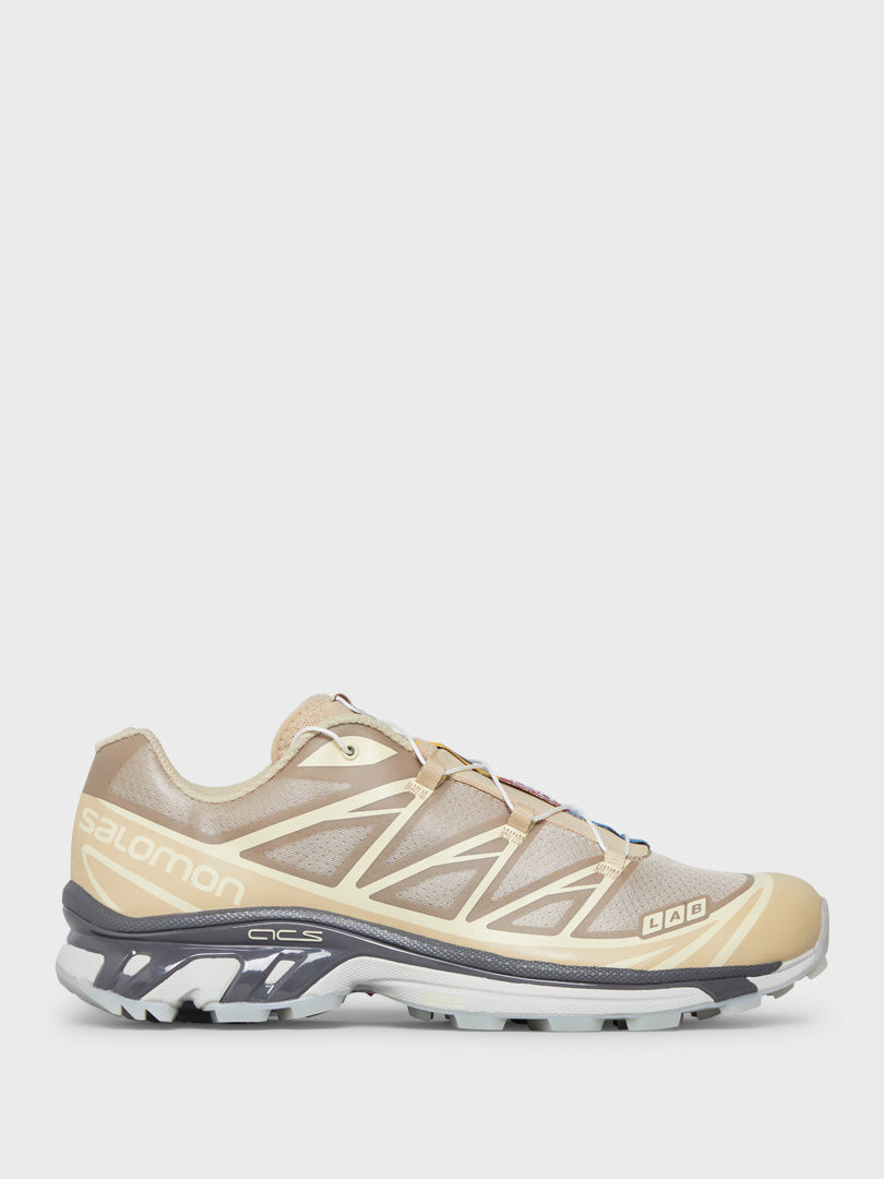 Salomon - XT-6 Clear Sneakers in Safari, Magnet and Vanilla Ice